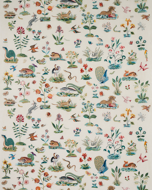 Royal Silk Embroidery from Schumacher