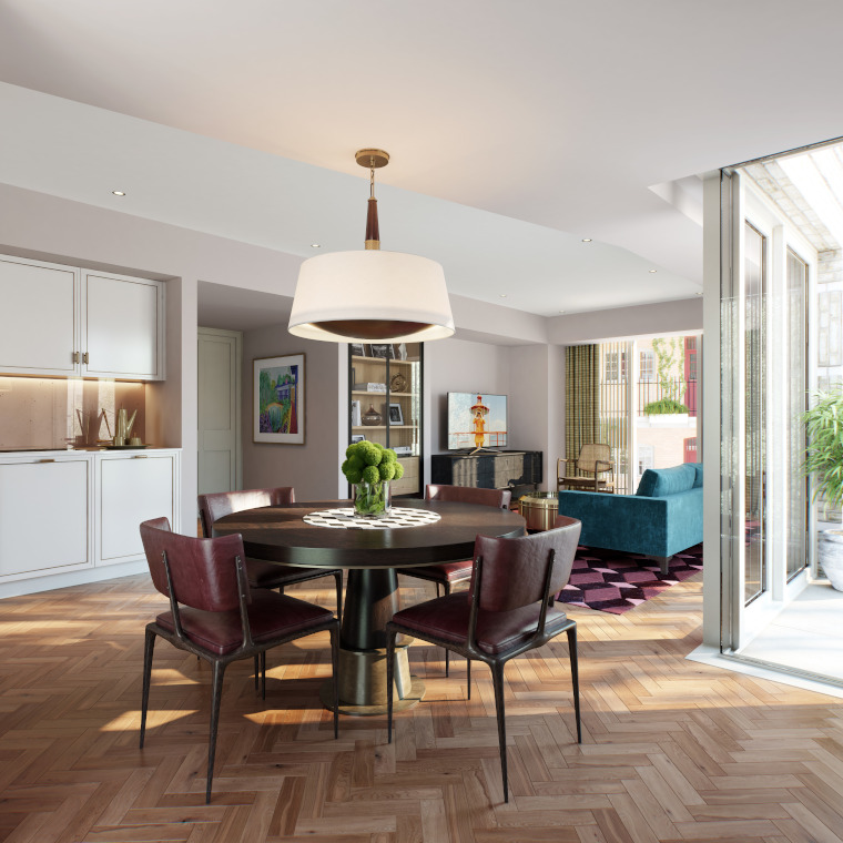 Dining area at Westminster Fire Station