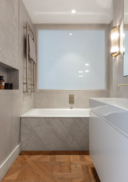 Family bthroom in Project: duplex apartment