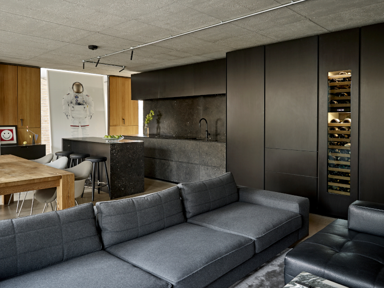 Stone real kitchen from Minotti Cucine