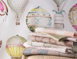 Whimsical wallpaper at London Desogn Week