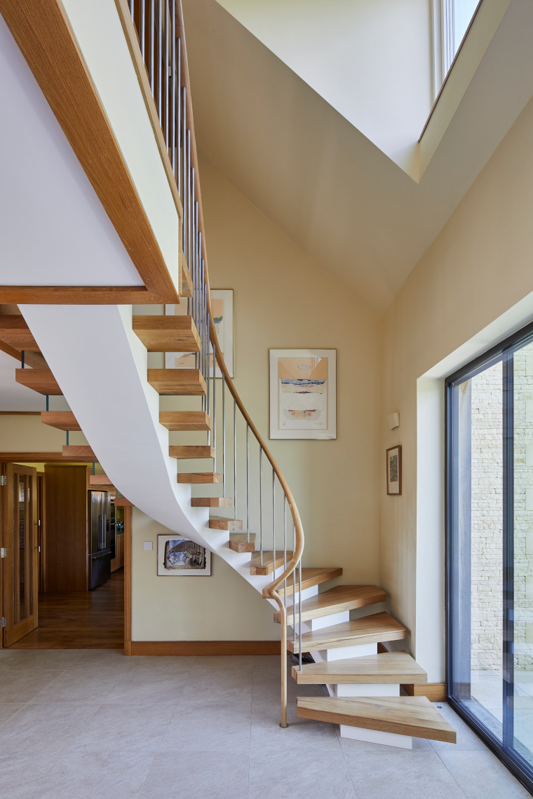 Reclaimed vodka oak staircase