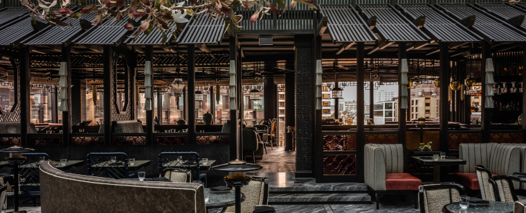 Inside Tattu Chinese restaurant