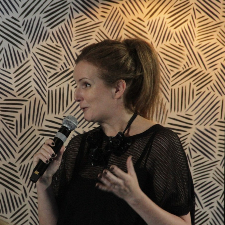 Vegan interior designer Chloe Bullock at PETA's Vegan Homeware Awards
