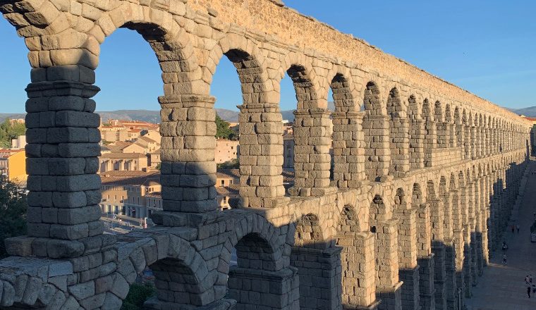 Aqueduct at Segovia Parador holiday