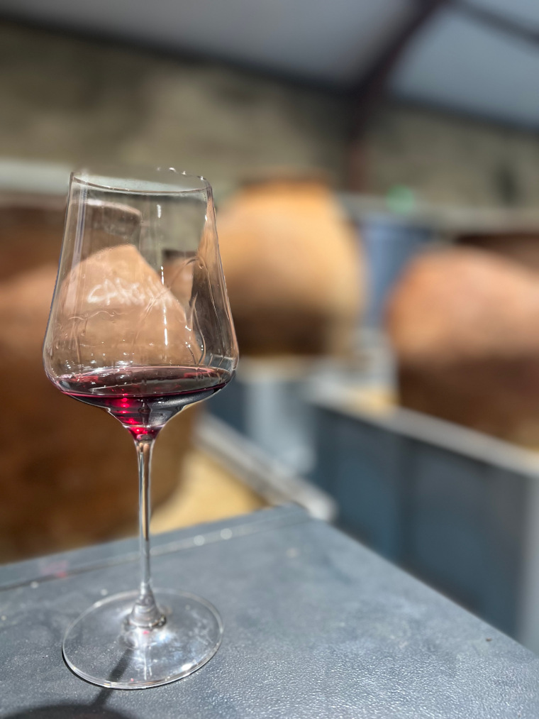 Wine tasting at Tillingham vineyard