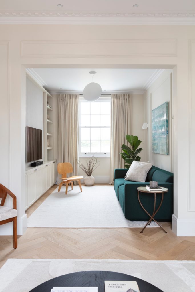 TV room Georgian townhouse