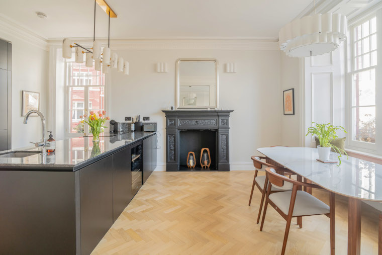 Kitchen at Hyde Park Mansions