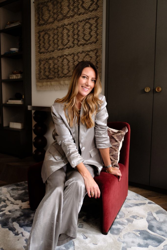 Laylah Holmes founder of Holmes Bespoke rugs